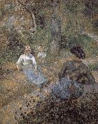 Camille Pissarro rest painting